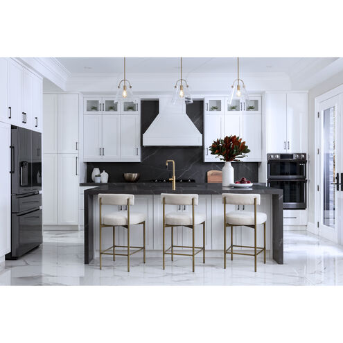 Seneca 36.5 inch Antique Brass / Danny Ivory Counter Stool